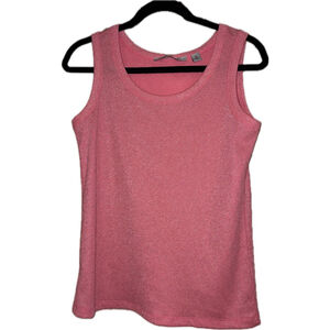 Women's Insight Pink Sparkle Knit Tank Top M